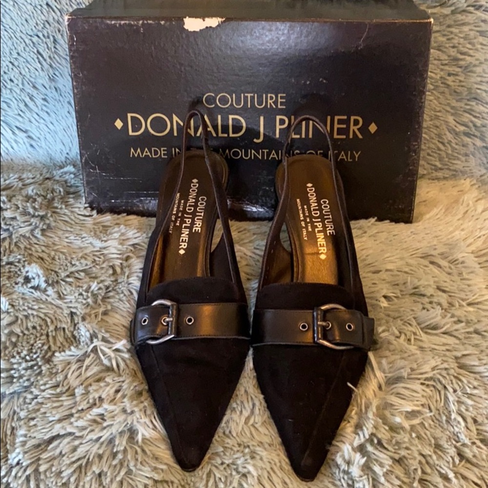 Donald J Pliner Couture suede sling back 9
